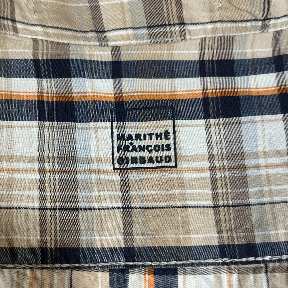 Marithe Francois Girbaud Shirt Mens 2XL Button Up Short Sleeve - Picture 8 of 8